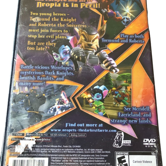 Neopets The Darkest Faerie Game for PS2, Missing Manual (TESTED) - Picture 2 of 4